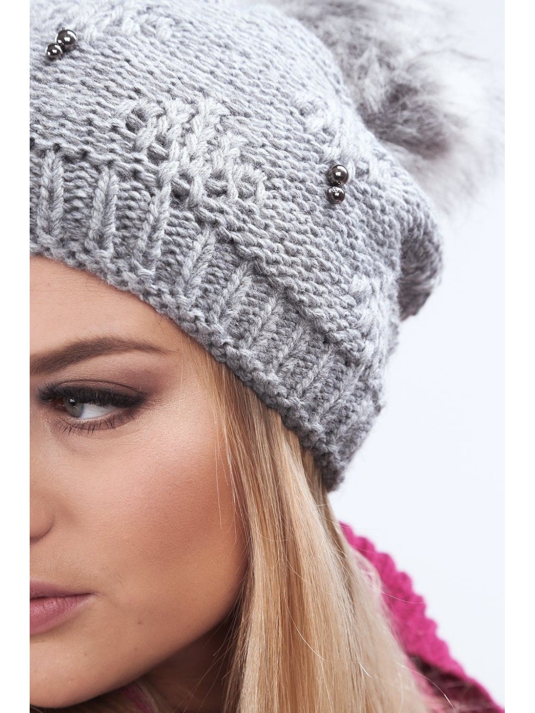 Dark gray winter hat C8 - Online store - Boutique